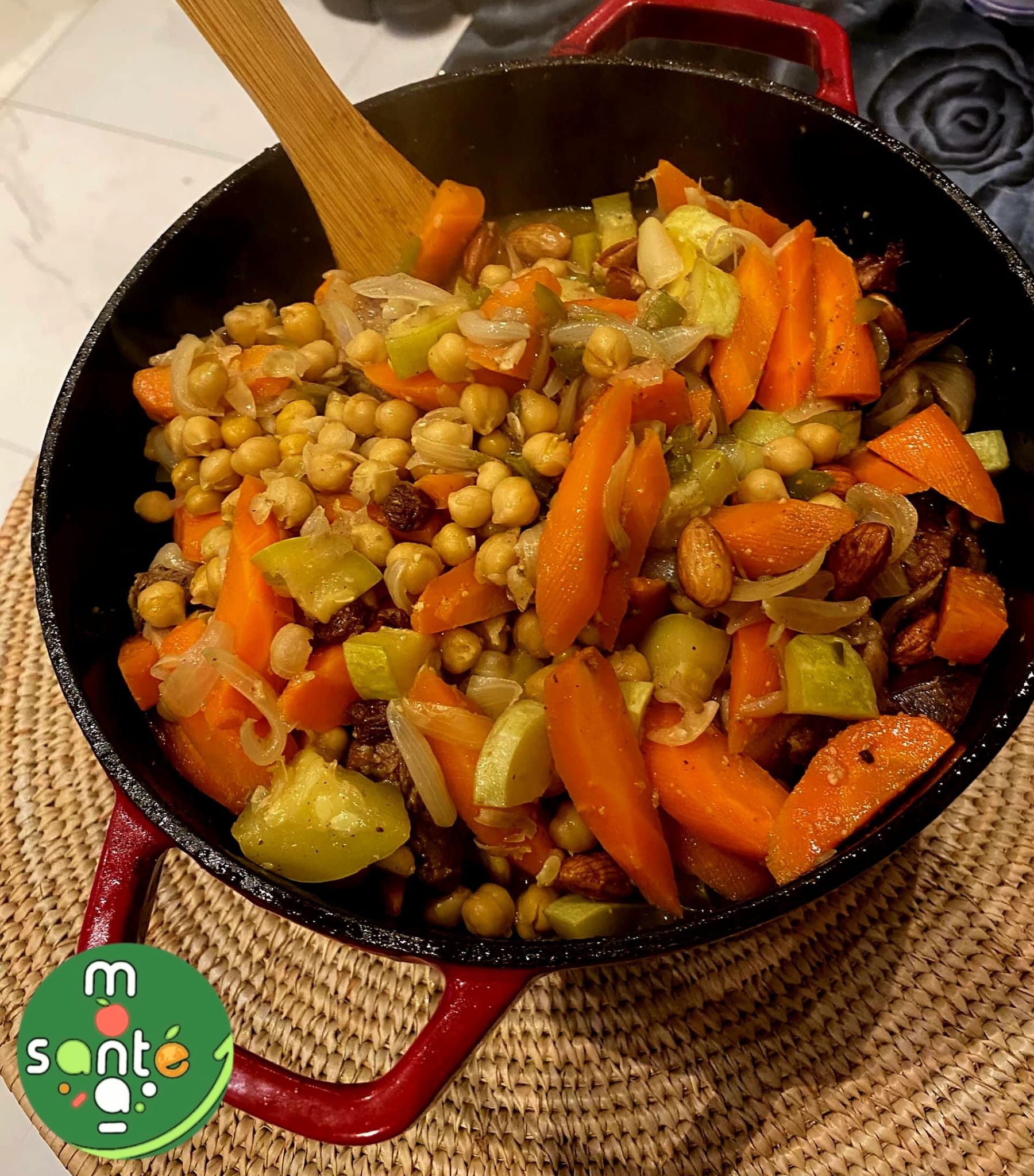 Exemple de repas équilibré préparé par un participant MONASANTE