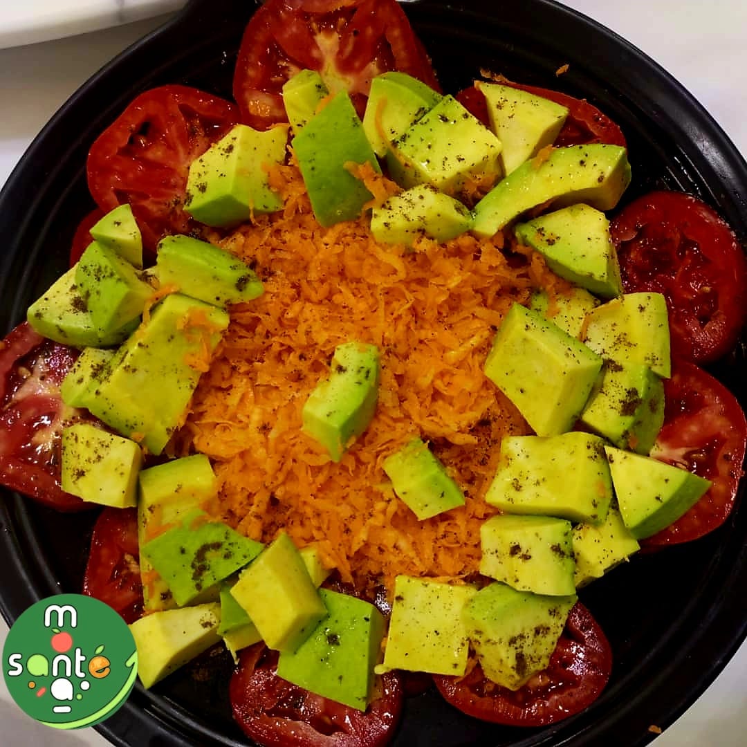 Exemple de repas équilibré préparé par un participant MONASANTE